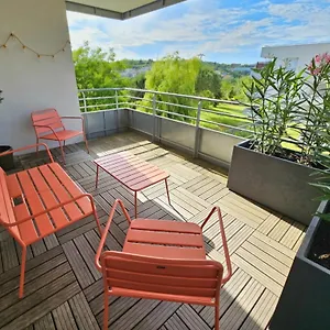 T3 Universites & Hospitals - Havre De Paix Pres - Parking - Terrasse Appartement